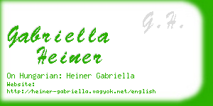 gabriella heiner business card